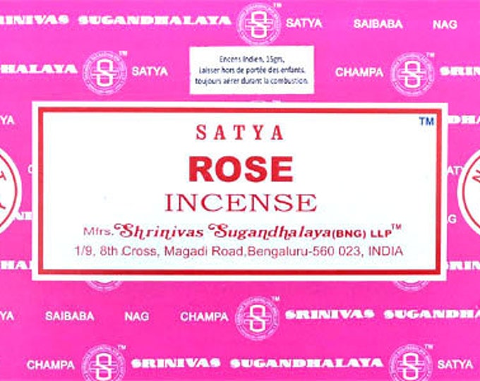 Incense - Satya - Rose Perfume - One box