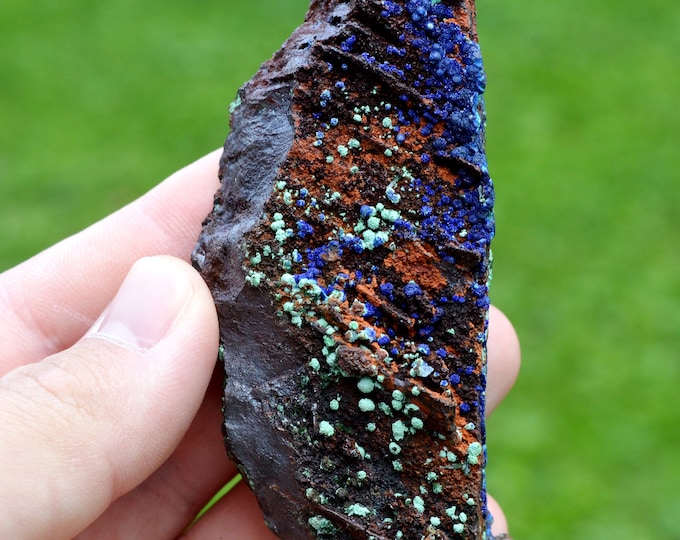 Azurite & malachite 167 grams - M'Ssici, Alnif Circle, Tinghir Province, Drâa-Tafilalet Region, Morocco