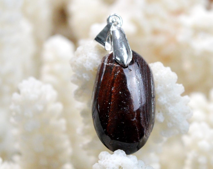 Oeil de taureau 26 carats - pendentif cabochon pierre naturelle - Afrique du Sud / ES76