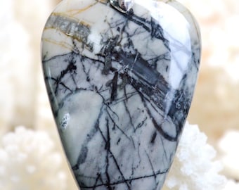 67-carat Picasso Jasper - natural stone cabochon pendant - Utah, USA // AH39
