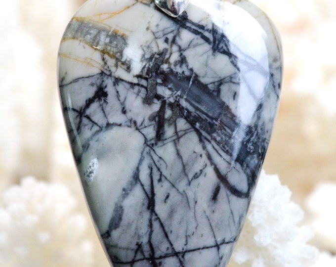 Picasso Jasper 67 carats - natural stone cabochon pendant - Utah, USA // AH39