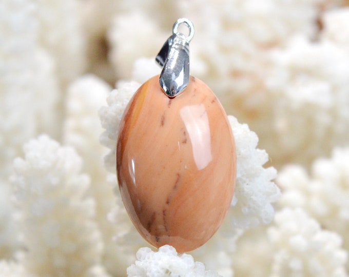 Dolomite "Wave" 33 carats - natural stone cabochon pendant - Mexico // DX49