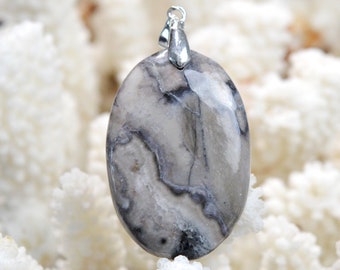 Agate 70 carats - pendentif cabochon pierre naturelle - Mexique // DW40