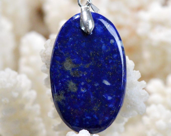 32-carat Lapis Lazuli - natural stone cabochon pendant - Afghanistan /FY88