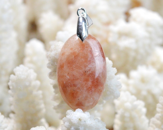 Pierre de soleil 32 carats - pendentif cabochon pierre naturelle - Inde / FN82