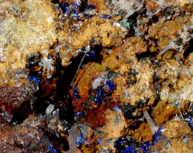 Azurite 45 grams - Kamariza Mines, Agios Konstantinos, Lavrion Mining District, Lavreotiki, East Attica, Attica, Greece