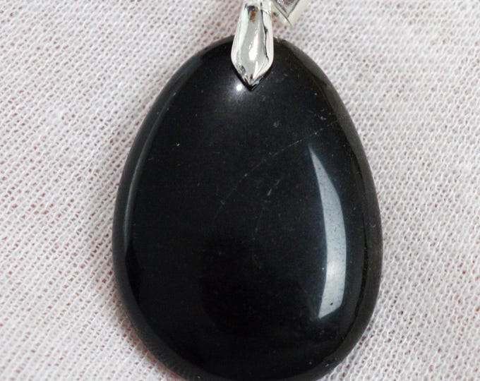 72 carat golden obsidian - natural stone cabochon pendant - Mexico /FU52