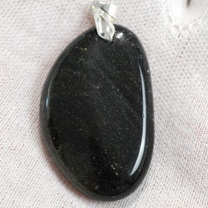 105 carat golden obsidian - natural stone cabochon pendant - Mexico /FU30