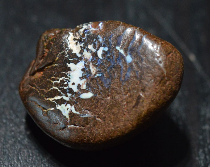 Boulder Opal Nugget 19.0 Grams - Natural Boulder Opal Nugget Tumblestone