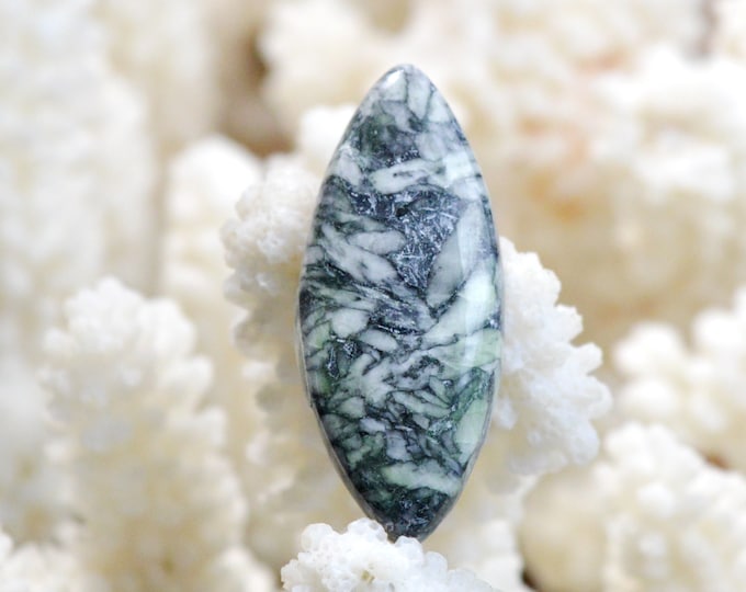 Pinolite 23 carats - natural stone cabochon pendant - Austria / EE42