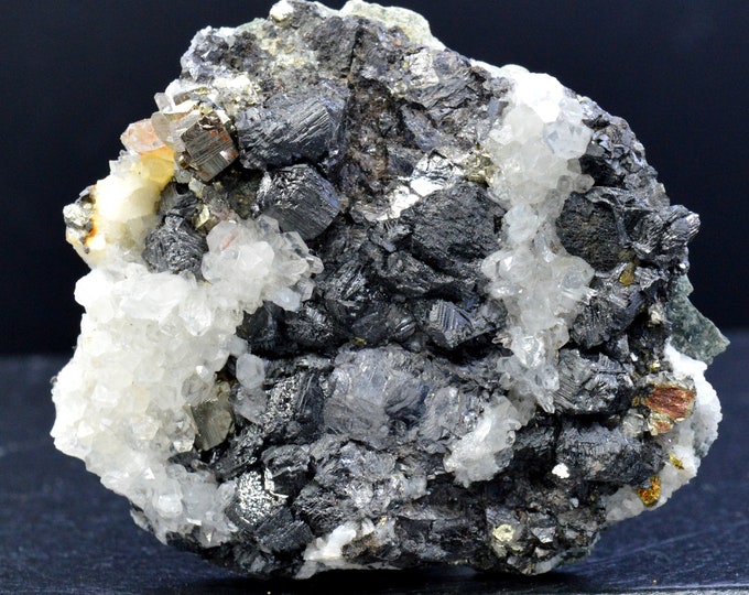 Sphalerite Galena Chalcopyrite Quartz 97 grams - Borieva Mine, Madan ore field, Smolyan Province, Bulgaria