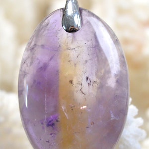 Amétrine 67 carats - pendentif cabochon pierre naturelle - Bolivie // REF T1