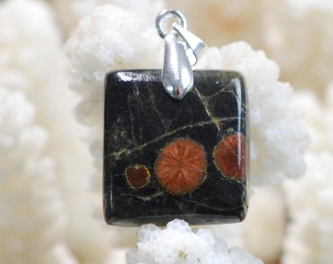 19-carat Peanut Obsidian - Natural Stone Cabochon Pendant - Mexico / FW68