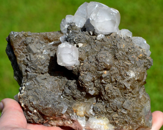 Fluorite & Calcite 1440 grams - Villabona mining area, Asturias, Spain