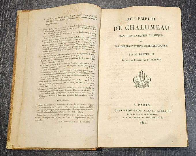 Jöns Jacob BERZELIUS - On the use of the blowtorch in chemical analyses and mineralogical determinations - 1821 - Used