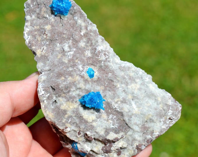 Cavansite & Chalcedony 430 grams - Wagholi Quarries, Wagholi, Pune District, Maharashtra, India