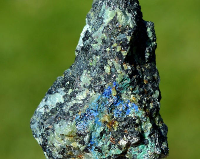 Metagabbro & Azurite 34 grams - Vohibory Cu Field, Atsimo-Andrefana, Madagascar