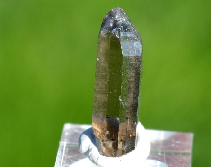 Smoky quartz 2 grams - Minstigertal (Münstigertal), Münster, Goms, Valais, Switzerland