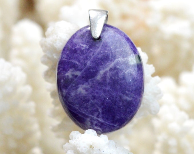 Sugilite 36.2 carats - natural stone cabochon pendant - South Africa // EI74