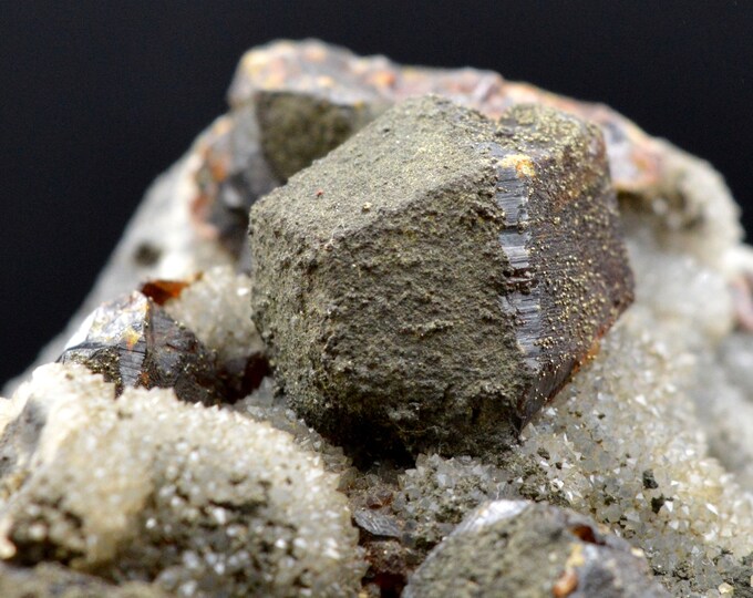Sphalerite & Quartz - 173 grams - La Mure, Isère, Auvergne-Rhône-Alpes, France