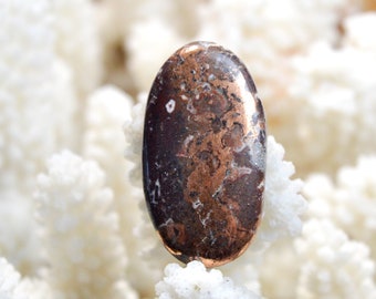 Native Copper & Dolomite 62 carats - natural stone cabochon - Michigan, USA / EL80