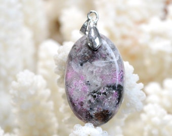 Cobalto-Calcite - 34 carats - natural stone cabochon pendant - Congo / EM59