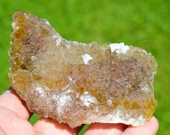Fluorite & Dolomite 312 grams - Moscona Mine, Solís, Corvera de Asturias, Villabona mining area, Asturias, Spain