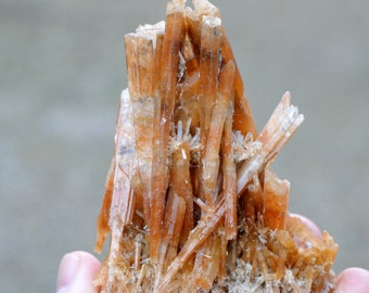 Orange gypsum 90 grams - Mount Gunson Copper mines, Pernatty Lagoon, Australia