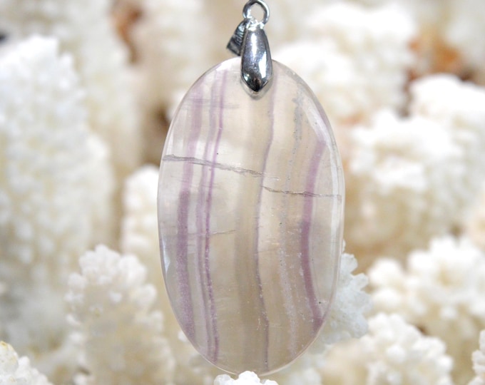 Fluorite 78 carats - pendentif cabochon pierre naturelle - Afghanistan / GA96