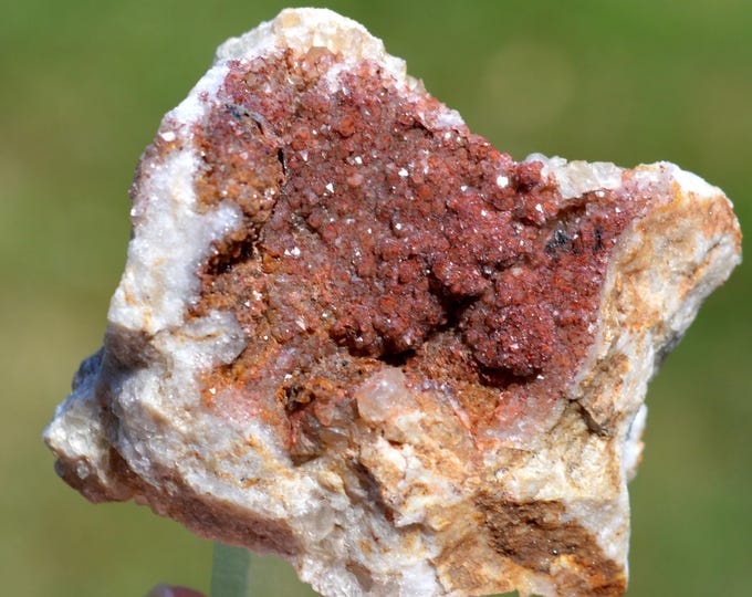 Hematoid Quartz 69 grams - L'Argentolle, Saint-Prix, Autun, Saône-et-Loire, Burgundy-Franche-Comté, France