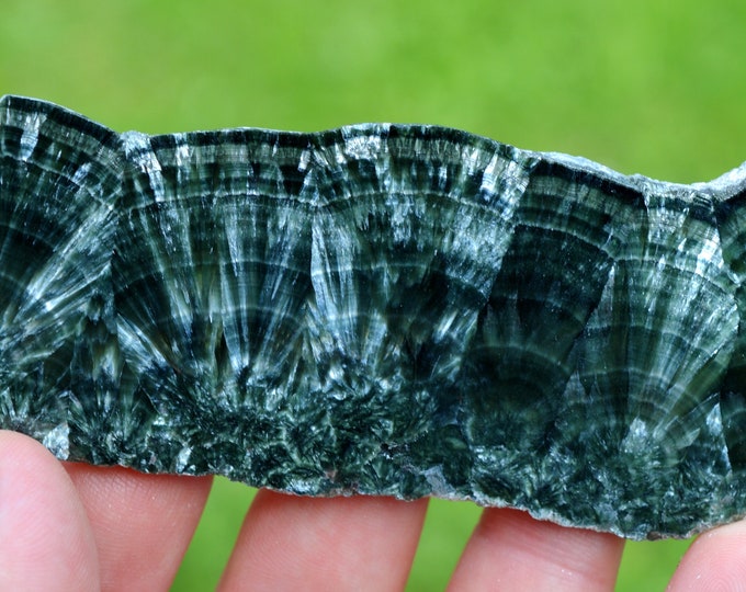 Seraphinite 55 grams - Korshunovskoye iron deposit, Zheleznogorsk, Irkutsk Oblast, Russia