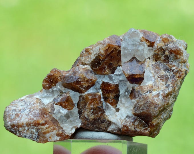 Grossular Garnet Var. Hessonite 57 grams - Jeffrey Mine, Val-des-Sources, Les Sources RCM, Estrie, Quebec, Canada