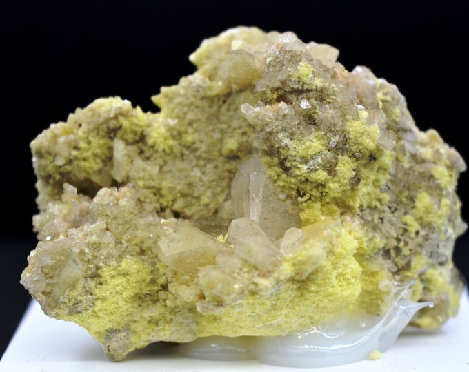 Sulfur & celestite - 49 grams - Machów mine, Tarnobrzeg City Co., Subcarpathian Voivodeship, Poland