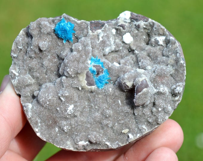 Cavansite & Chalcedony Mordenite 324 grams - Wagholi Quarries, Wagholi, Pune District, Maharashtra, India