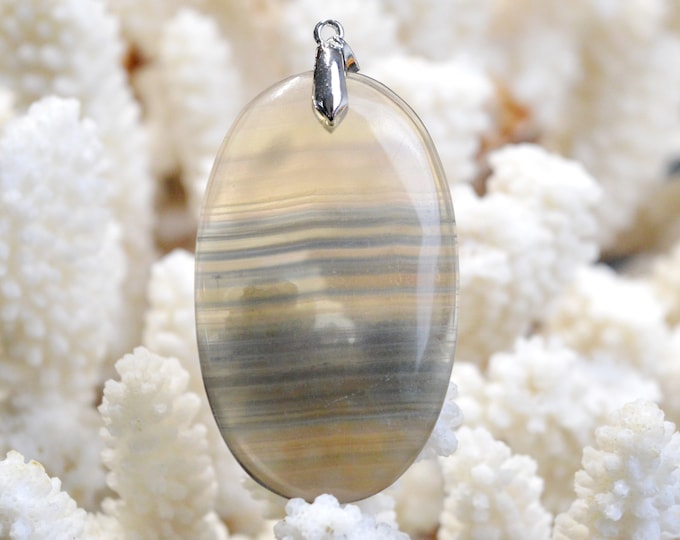 Fluorite 97 carats - pendentif cabochon pierre naturelle - Afghanistan / EZ46