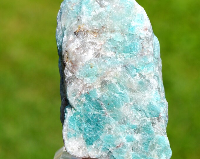 Microcline var. Amazonite & Quartz 193 grams - Fasimena Pegmatite, Fasimena, Ambositra II, Ambositra District, Amoron'i Mania, Madagascar