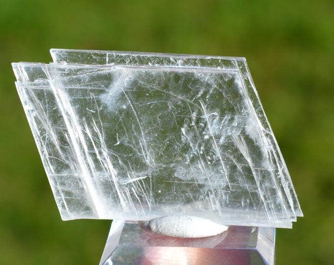 Gypsum 17 grams - Kettara mine, Bour Cercle, Marrakech Prefecture, Marrakesh-Safi Region, Morocco