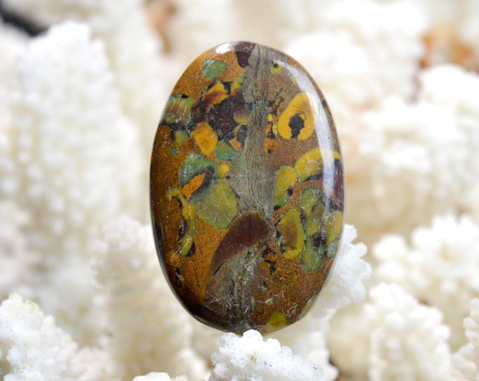 Jasper "Bamboo" 69 carats - natural stone cabochon - Indonesia / EF16