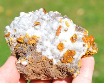 Wulfenite & Smithsonite 388 grams - Ojuela Mine, Mapimí, Mapimí Municipality, Durango, Mexico