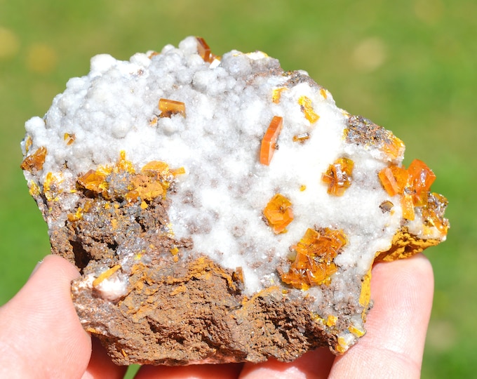 Wulfenite & Smithsonite 388 grams - Ojuela Mine, Mapimí, Mapimí Municipality, Durango, Mexico
