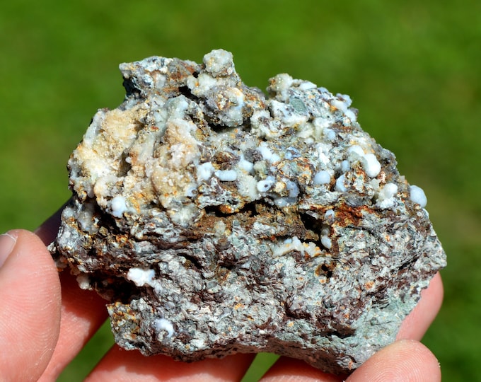 Chalcedony & Amethyst 105 grams - Capurru Quarry, Osilo, Sassari Province, Sardinia, Italy