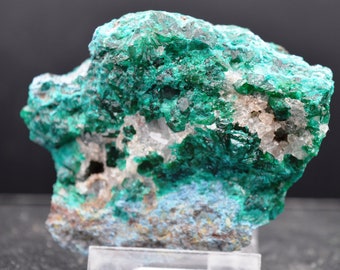 Dioptase & plancheite - 217 grams - Renéville, Kindanba District, Pool Department, Congo