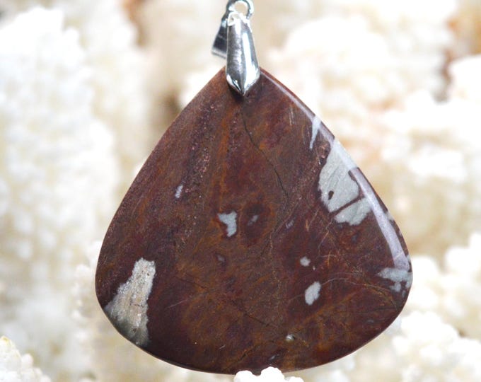 Jaspe Noreena 37 carats - pendentif cabochon pierre naturelle - Australie / FR68
