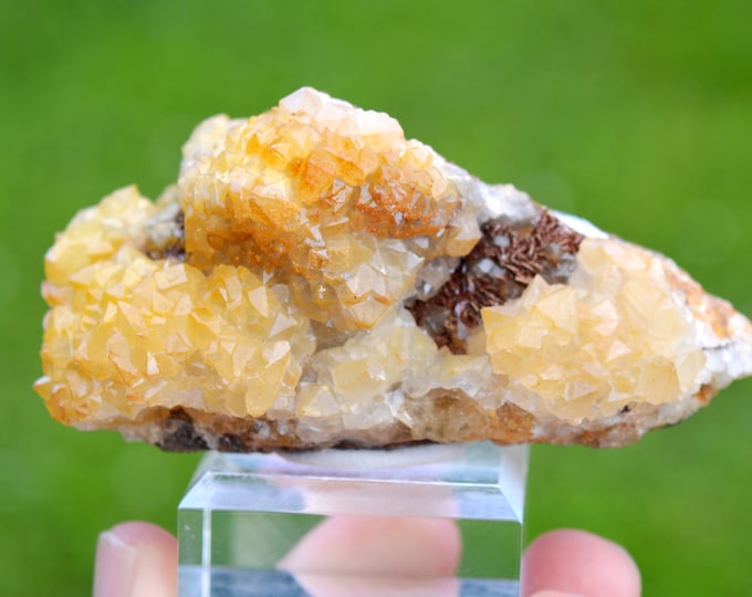 Quartz & Siderite 226 grams - Peyrebrune, Montredon-Labessonnié, Castres, Tarn, Occitanie, France