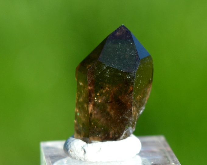 Smoky quartz 3.4 grams - Minstigertal (Münstigertal), Münster, Goms, Valais, Switzerland