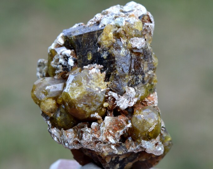 Grossular Garnet & Chlorochlore 85 grams - Sandaré, Sandaré Commune, Nioro du Sahel Circle, Kayes Region, Mali