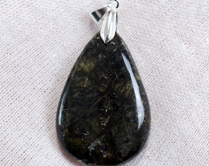 64-carat Larvikite - natural stone cabochon pendant - Norway / GC25