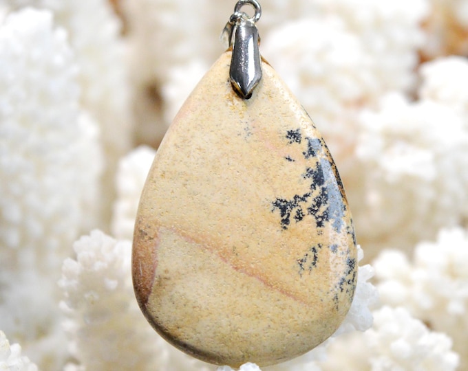 53-carat Landscape Jasper - natural stone cabochon pendant - Namibia / GC83