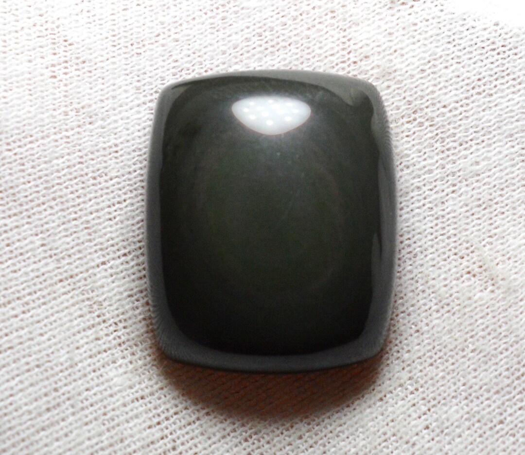 Pendentif Obsidienne Naturelle 55 Carats - Cabochon Du Mexique - JM IMPORT