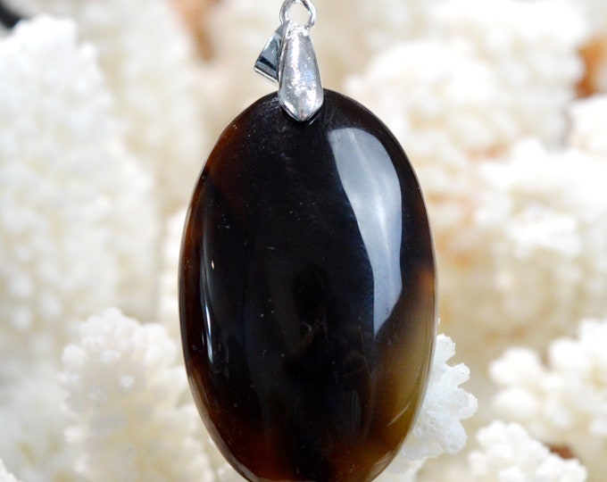 67 carat agate - natural stone cabochon pendant - Brazil // DS37